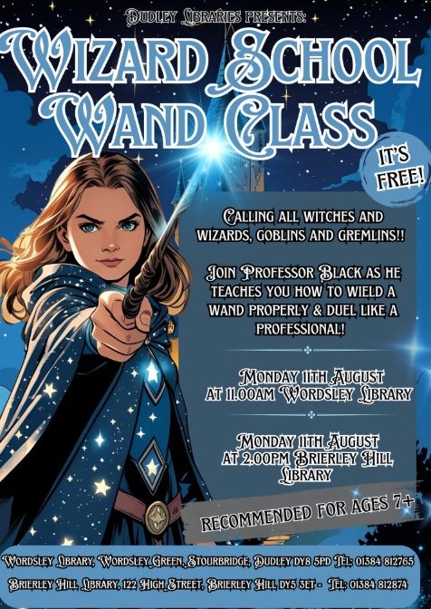 Brierley Hill Library - Wizard School Wand Class